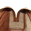 LOEWE Amazona 28 Repeat Anagram Bag Canvas Leather 2way Gold Brown Auth 145249SAM-26