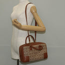 LOEWE Amazona 28 Repeat Anagram Bag Canvas Leather 2way Gold Brown Auth 145249M-30