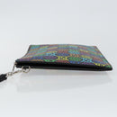 GUCCI GG Psychedelic Clutch Bag PVC Multicolor Silber 601087 Auth 145251V-4