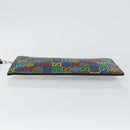GUCCI GG Psychedelic Clutch Bag PVC Multicolor Silver 601087 Auth 145251-7