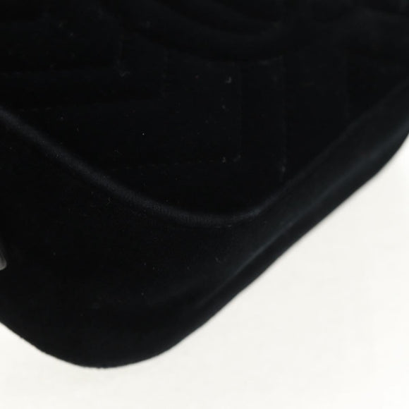 GUCCI GG Marmont Chain Shoulder Bag Velor Black Gold 448065 Auth 145252M