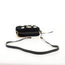 GUCCI GG Marmont Chain Shoulder Bag Velor Black Gold 448065 Auth 145252M-8