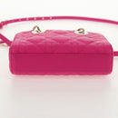 Christian Dior Cannage Lady D Joy Micro Bag Lamb Skin 2way Pink Auth 145262SM-6