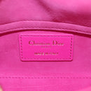 Christian Dior Cannage Lady D Joy Micro Bag Lamb Skin 2way Pink Auth 145262SM-27