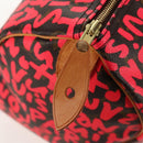 LOUIS VUITTON Monogram Graffiti Speedy 30 Hand Bag Pink M93704 LV Auth 145265A-19