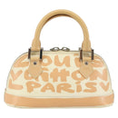 LOUIS VUITTON Monogram Graffiti Alma PM Hand Bag White M92178 LV Auth 145266-3