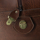 Burberrys Nova Check Boston Bag Canvas Beige Gold Auth 145269-10