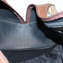 Burberrys Nova Check Boston Bag Canvas Beige Gold Auth 145269-19