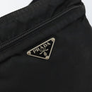 PRADA Shoulder Bag Nylon Black Silver Auth 145272-19