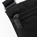 PRADA Shoulder Bag Nylon Black Silver Auth 145272-20