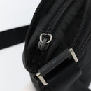 PRADA Shoulder Bag Nylon Black Silver Auth 145272-10