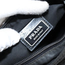 PRADA Shoulder Bag Nylon Black Silver Auth 145272-21