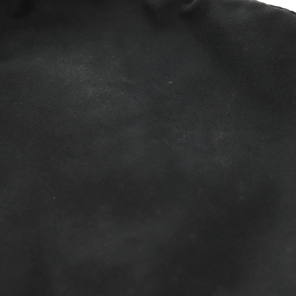 PRADA Shoulder Bag Nylon Black Silver Auth 145272