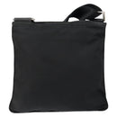 PRADA Shoulder Bag Nylon Black Silver Auth 145272-2