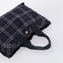 BURBERRY Nova Check Hand Bag Nylon 2Set Khaki Navy Auth 145273-13