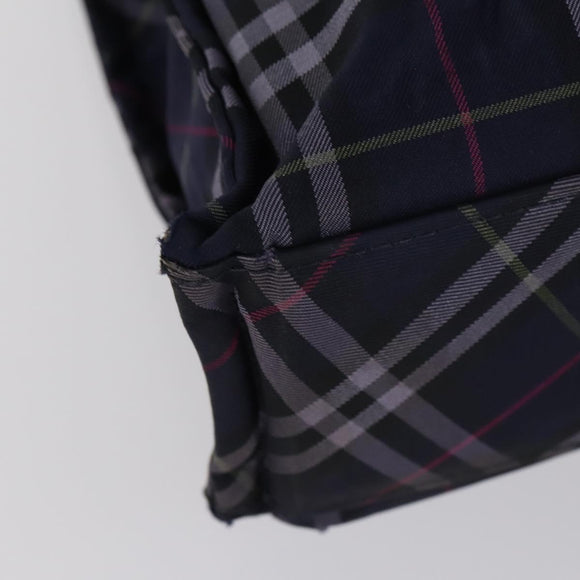 BURBERRY Nova Check Hand Bag Nylon 2Set Khaki Navy Auth 145273