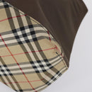 BURBERRY Nova Check Hand Bag Nylon 2Set Khaki Navy Auth 145273-8