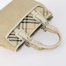 BURBERRY Nova Check Hand Bag Nylon Canvas 2Set Beige Auth 145274-13