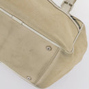 BURBERRY Nova Check Hand Bag Nylon Canvas 2Set Beige Auth 145274-16
