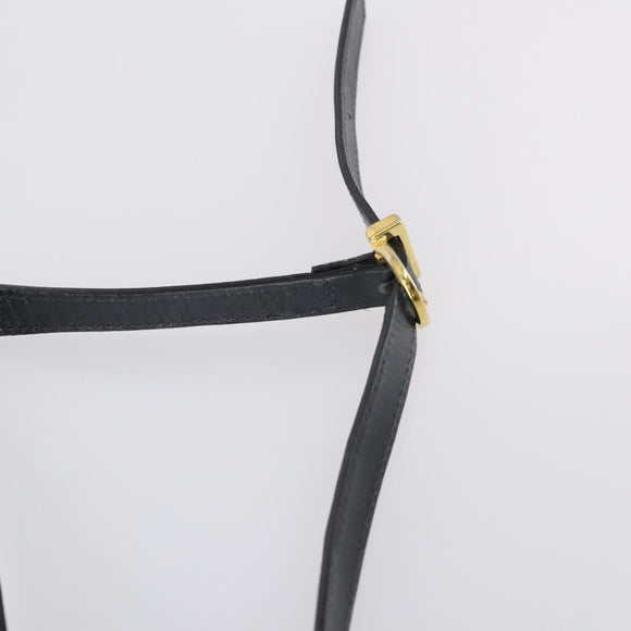 Salvatore Ferragamo Shoulder Bag Leather Canvas 2Set Beige Navy Auth 145275