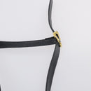 Salvatore Ferragamo Shoulder Bag Leather Canvas 2 Set Beige Navy Auth 145275-14