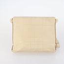 Salvatore Ferragamo Shoulder Bag Leather Canvas 2Set Beige Navy Auth 145275-3