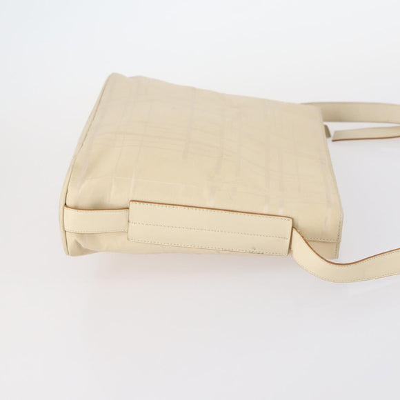 Salvatore Ferragamo Shoulder Bag Leather Canvas 2 Set Beige Navy Auth 145275