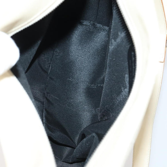 Salvatore Ferragamo Shoulder Bag Leather Canvas 2Set Beige Navy Auth 145275