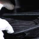 GUCCI Shoulder Bag Enamel Black Silver Auth 145286-11