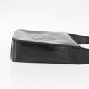 GUCCI Shoulder Bag Enamel Black Silver Auth 145286-3