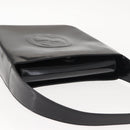 GUCCI Shoulder Bag Enamel Black Silver Auth 145286-6