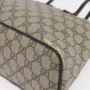 GUCCI GG Supreme Tote Bag PVC Leather Beige Gold 353440 Auth 145287-9