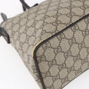 GUCCI GG Supreme Tote Bag PVC Leather Beige Gold 353440 Auth 145287-14