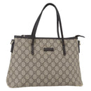 GUCCI GG Supreme Tote Bag PVC Leather Beige Gold 353440 Auth 145287-1