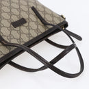 GUCCI GG Supreme Tote Bag PVC Leather Beige Gold 353440 Auth 145287-7