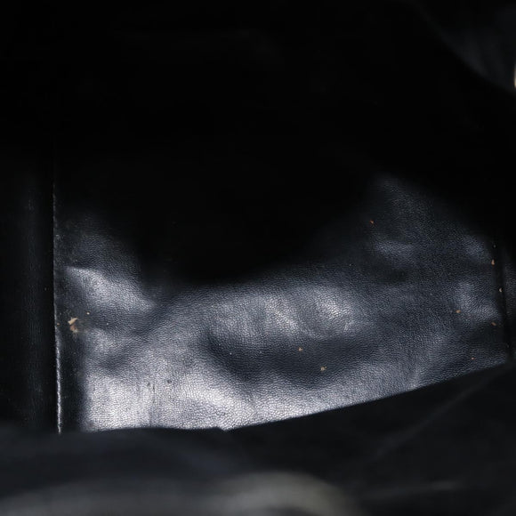 CHANEL Matelasse Backpack Caviar Skin Black Gold CC Auth 145289