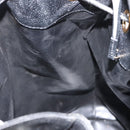 CHANEL Matelasse Backpack Caviar Skin Black Gold CC Auth 145289-19