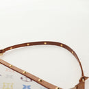 LOUIS VUITTON Multicolor Pochette Accessoires Pouch White M92649 LV Auth 145300V-15