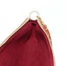 LOUIS VUITTON Multicolor Pochette Accessoires Pouch White M92649 LV Auth 145300V-24