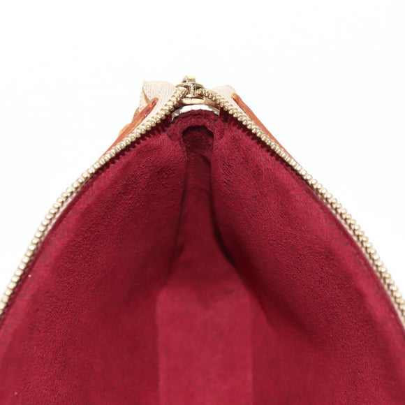 LOUIS VUITTON Multicolor Pochette Accessoires Pouch White M92649 LV Auth 145300V