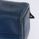 LOUIS VUITTON Epi Speedy 25 Hand Bag Toledo Blue M43015 LV Auth 145306-15