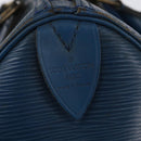 LOUIS VUITTON Epi Speedy 25 Hand Bag Toledo Blue M43015 LV Auth 145306-18