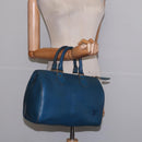 LOUIS VUITTON Epi Speedy 25 Hand Bag Toledo Blue M43015 LV Auth 145306-22