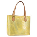 LOUIS VUITTON Monogram Vernis Houston Hand Bag Gris M91053 LV Auth 145309-1