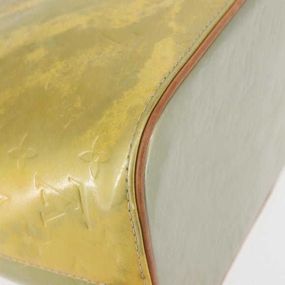 LOUIS VUITTON Monogram Vernis Houston Hand Bag Gris M91053 LV Auth 145309