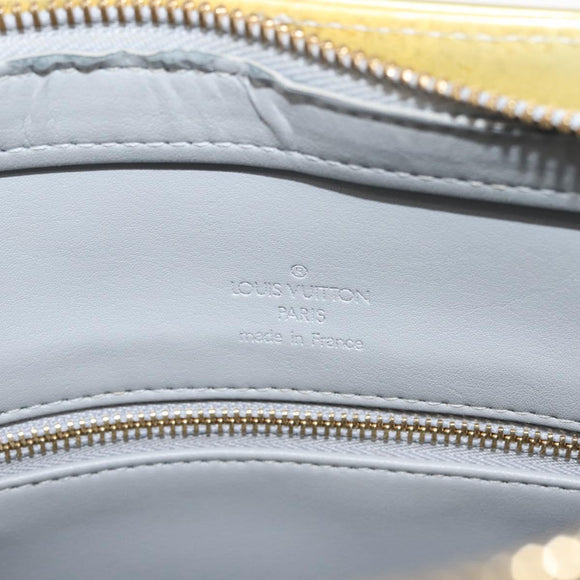 LOUIS VUITTON Monogram Vernis Houston Hand Bag Gris M91053 LV Auth 145309