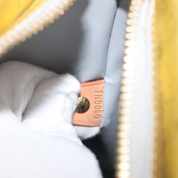 LOUIS VUITTON Monogram Vernis Houston Hand Bag Gris M91053 LV Auth 145309