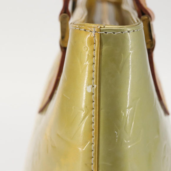 LOUIS VUITTON Monogram Vernis Houston Hand Bag Gris M91053 LV Auth 145309