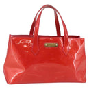 LOUIS VUITTON Monogram Vernis Wilshire Boulevard Bag Rose Pop M93643 Auth 145310-1