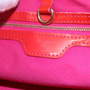LOUIS VUITTON Monogram Vernis Wilshire Boulevard Bag Rose Pop M93643 Auth 145310-18